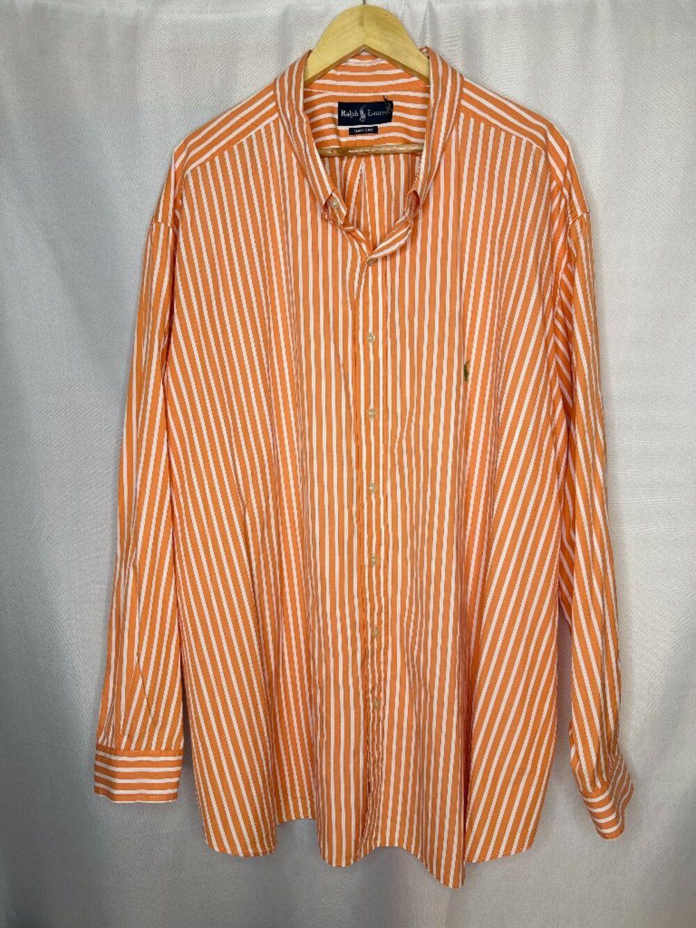 Vintage Ralph Lauren Classic Fit Long Sleeve Button Down Logo 5XB Preppy Office